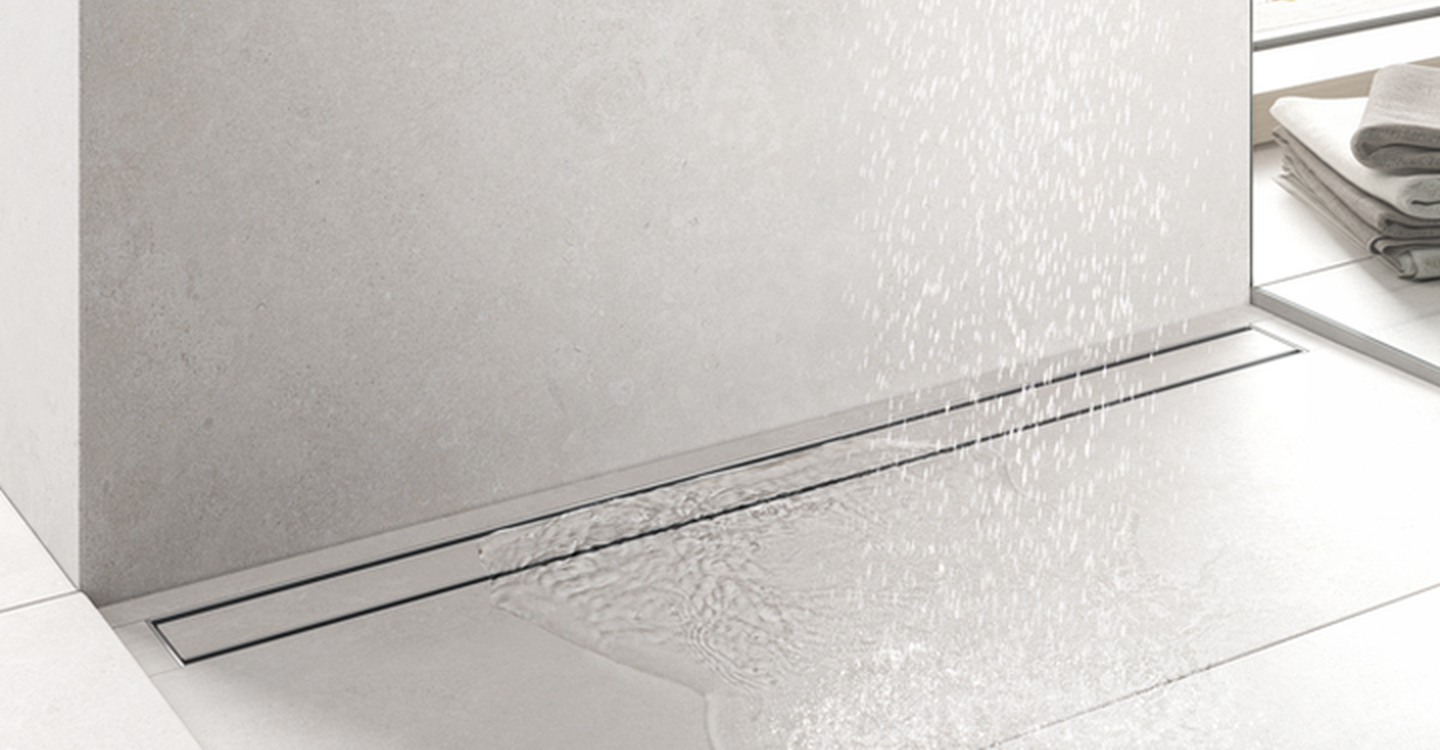 Duschrinne flach & edel | Abflussrinne TECEdrainline | TECE