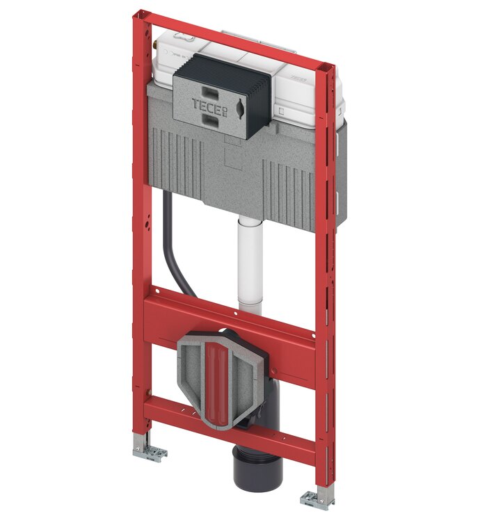 Das TECEprofil WC-Modul enthält jetzt den neuen TECEUni-Spülkasten