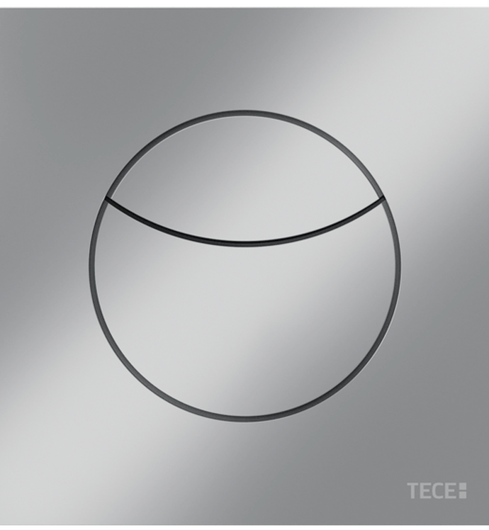 TECEflushpoint square chrome matte