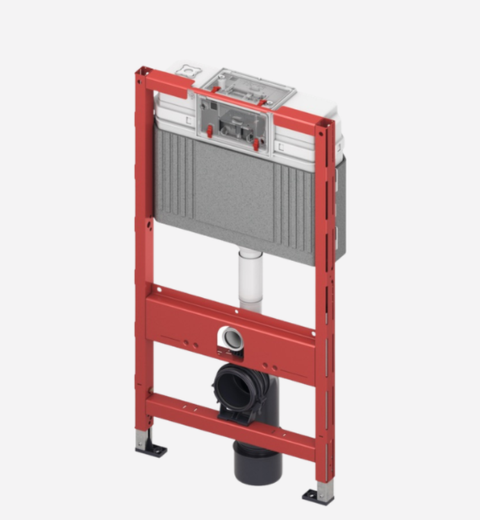 TECEconstruct “Professional” toilet module with Uni cistern, WRAS approval, installation height 980 mm