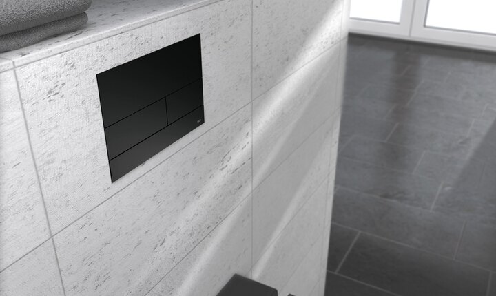 TECEsquare II - Glas schwarz - showcase