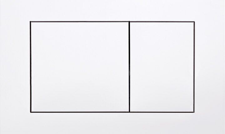 TECEnow WC-Betätigungsplatte für Zweimengentechnik 