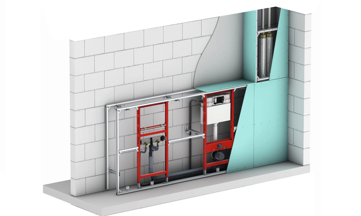 TECE Installationswände und Vorwandinstallation