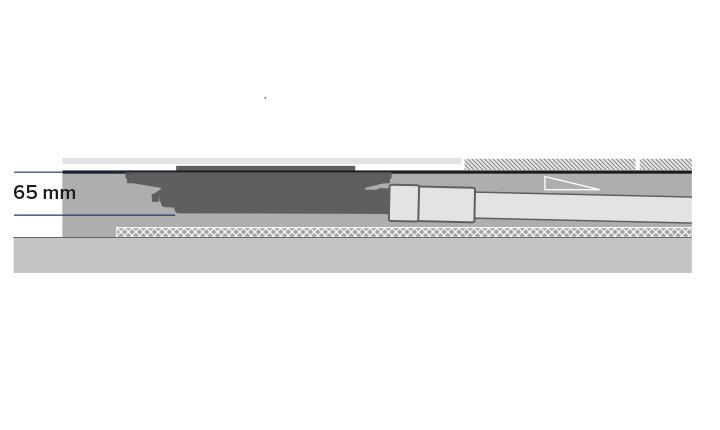 TECEdrainprofile - 65 Millimeter Ablauf