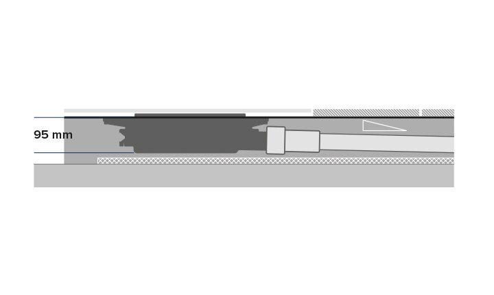 TECEdrainprofile - 95 Millimeter Ablauf