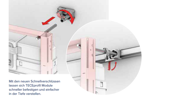 TECEprofil Schnellverschlüsse - Magazin