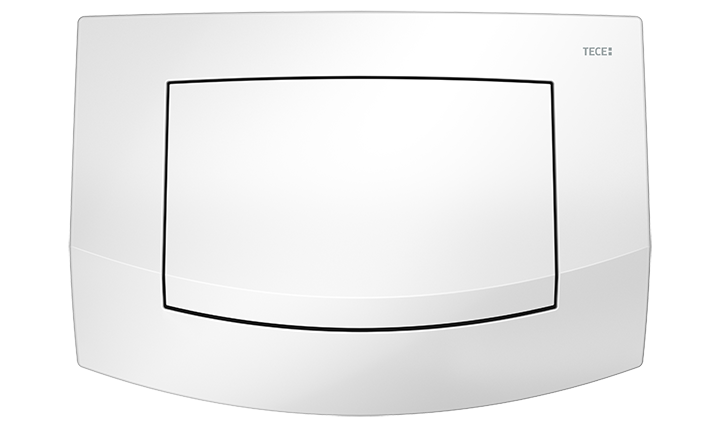 TECEambia WC-Betätigungsplatte Einmengen-Technik, Weiß (optional antibakteriell)