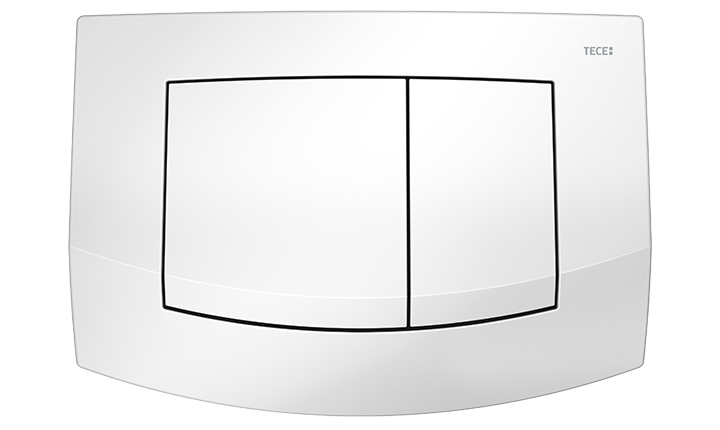 TECEambia WC-Betätigungsplatte Zweimengen-Technik Weiß