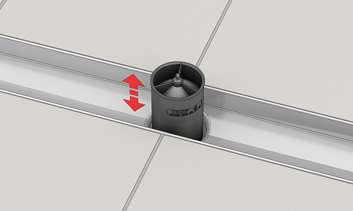 Tece low siphon for TECEdrain profile DN40 side drain profile 673001 