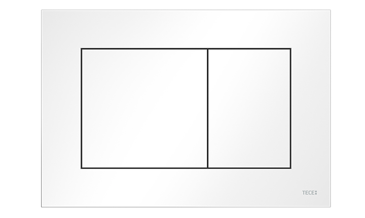 TECEnow WC-Betätigungsplatte weiß antibakteriell