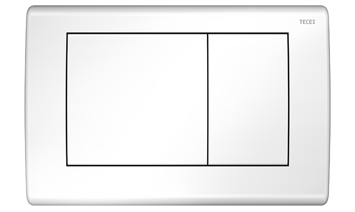 TECEplanus WC-Betätigungsplatte Weiß, glänzend