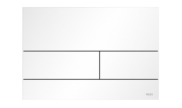 TECEsquare Metall WC-Betätigungsplatte weiß matt