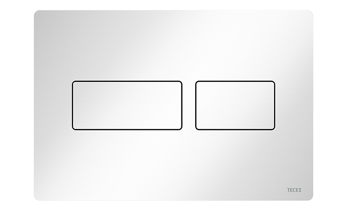 WC-Betätigungsplatte TECEsolid Weiss glaenzend