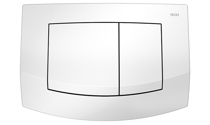 WC-Betätigungsplatte TECEambia weiß (optional antibakteriell)