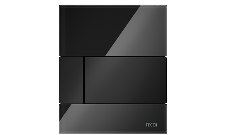 Urinal-Betaetigungsplatte TECEsquare Glas Schwarz