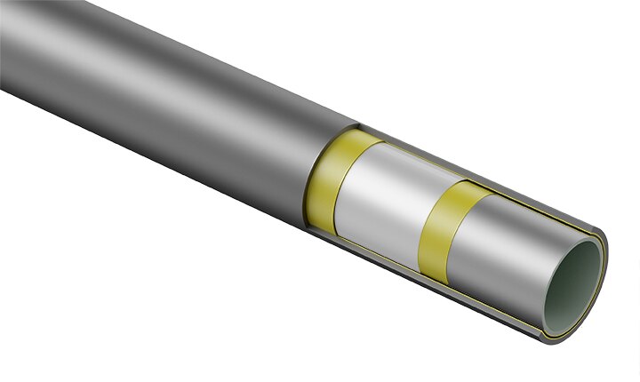 Das TECEfloor-Aluminiumverbundrohr ist aus hochdichtem Polyethylen mit erhöhter Temperaturbeständigkeit gefertigt. Mit weichem Aluminiumkern, speziell für die Flächenheizung.