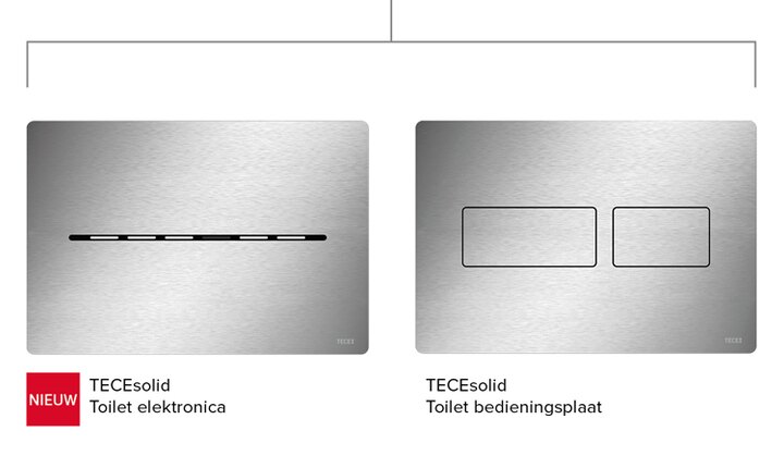 TECEsolid serie elektronische wc bedieningsplaten