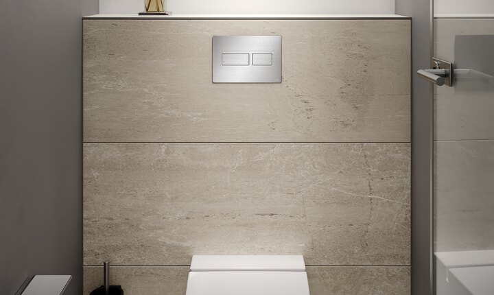 TECEsolid wc bedieningsplaat rvs geborsteld