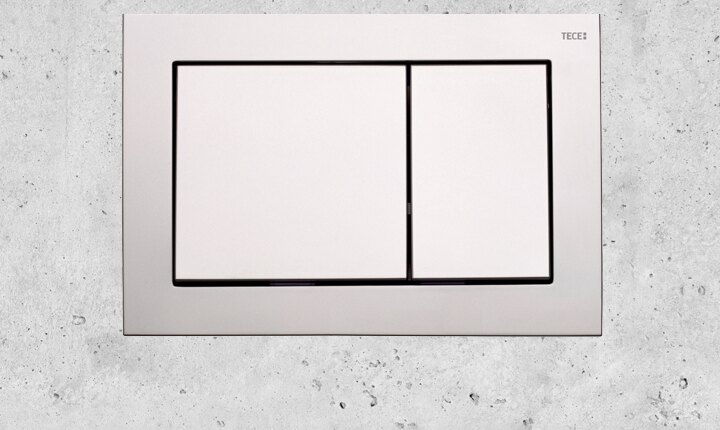 TECEbase is our standard flush plate in square design
