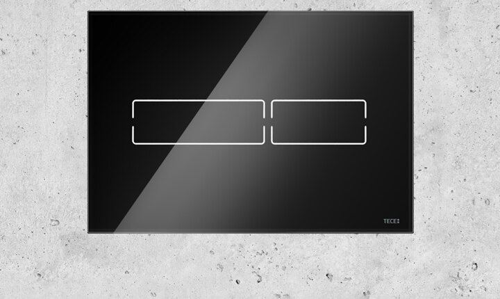 TECElux Mini – die elektronische berührungslose WC-Betätigungsplatte