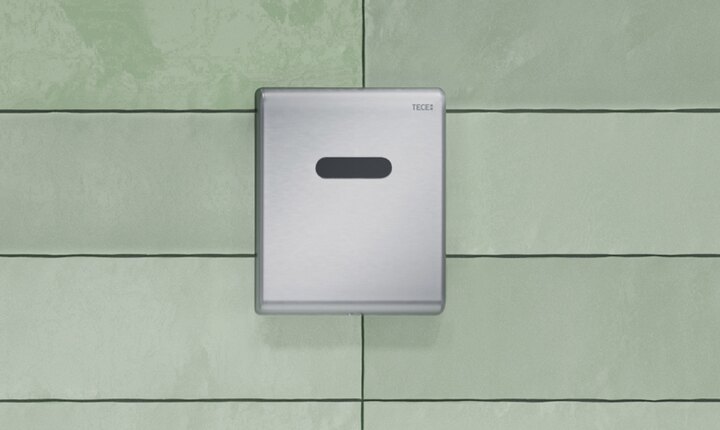 hygienisch toilet teceplanus aanraakvrije bedieningsplaat voor urinoir