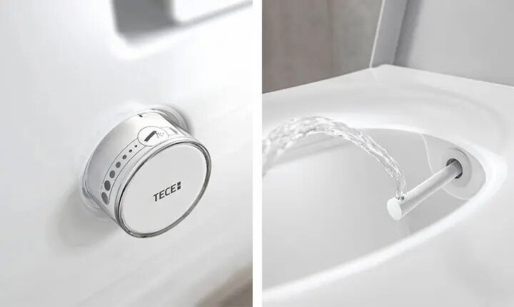 Die TECEone Bidet-Toilette funktioniert ohne Strom