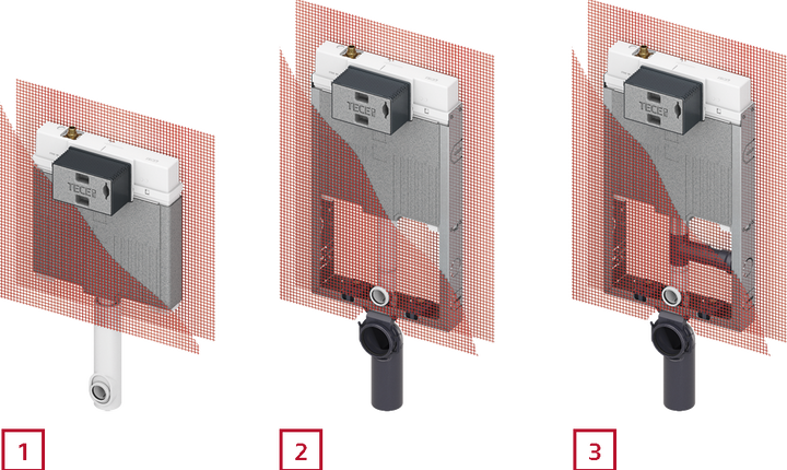 Auch für den Nassbau gibt es den neuen TECE Octa-Spülkasten als TECEbox-Modul