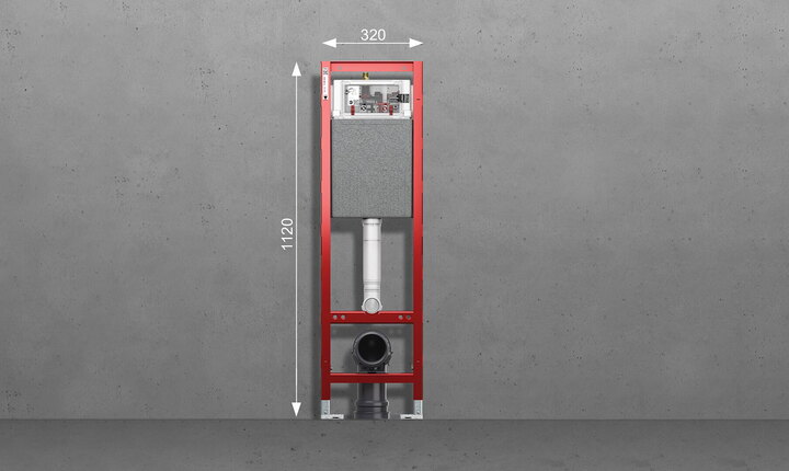 Das TECEprofil Compact 320 WC-Modul ist mit nur 320 mm Breite perfekt für besondere Ansprüche an die Kompaktheit.