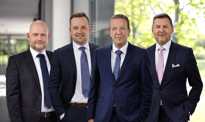 TECE vadovybė (iš kairės į dešinę): André Welle, Peter Fehlings, Hans-Joachim Sahlmann, Dr. Michael Freitag