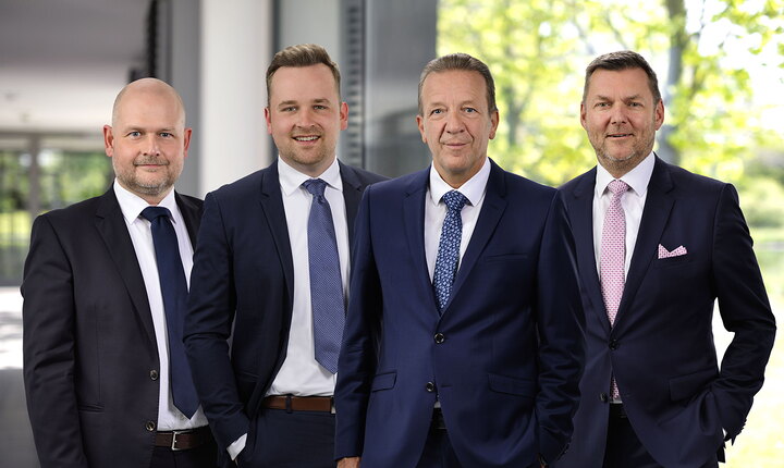 The TECE Management Board (from left to right): André Welle, Peter Fehlings, Hans-Joachim Sahlmann, Dr. Michael Freitag