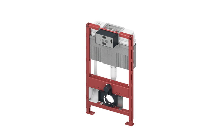 TECEprofil WC-Modul mit Uni-Spülkasten, für den universellen Anschluss eines Dusch-WCs, Bauhöhe 980 mm