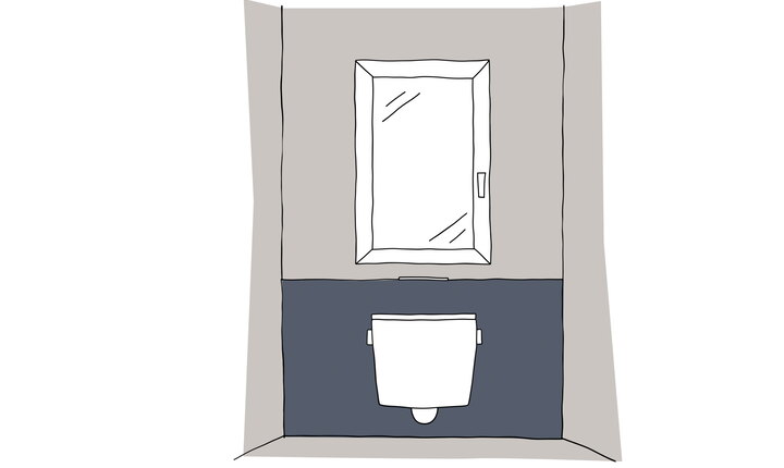 Skizze niedrige Fensterbrüstung
