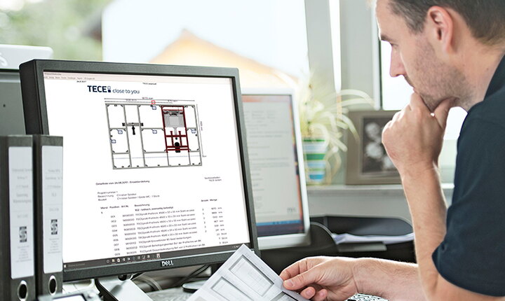 Installationswand planen mit TECEsmartwall
