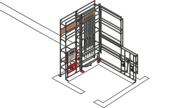 Planungszeichnung TECEsystem