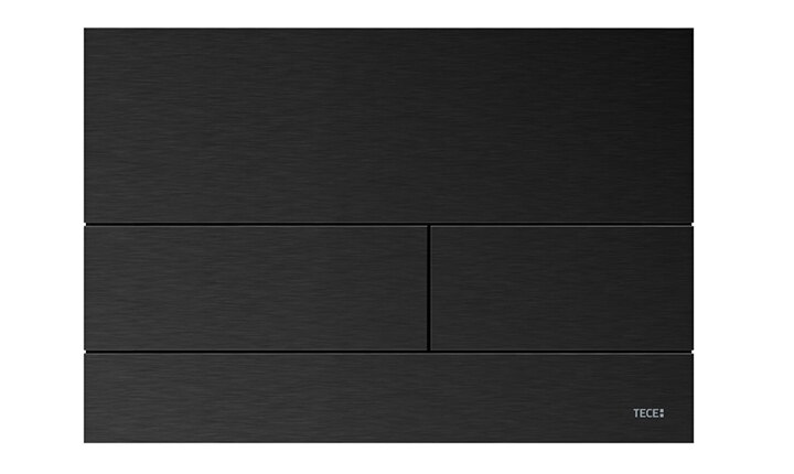 Spolknapp TECEsquare - borstad svart