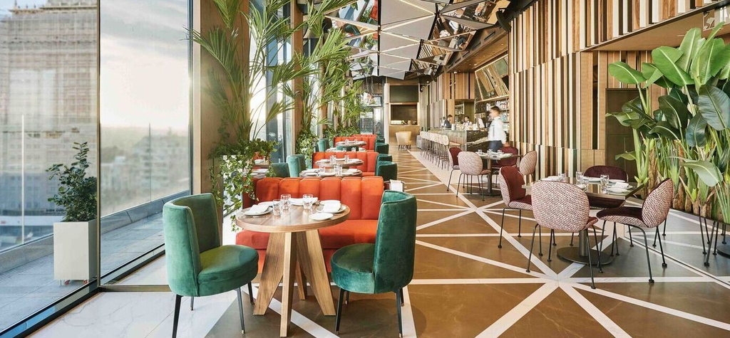 Restaurant im VP Plaza Espana in Madrid