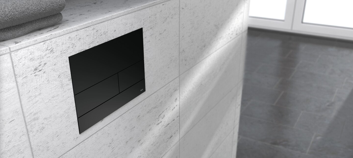 Drückerplatte TECEsquare II schwarz