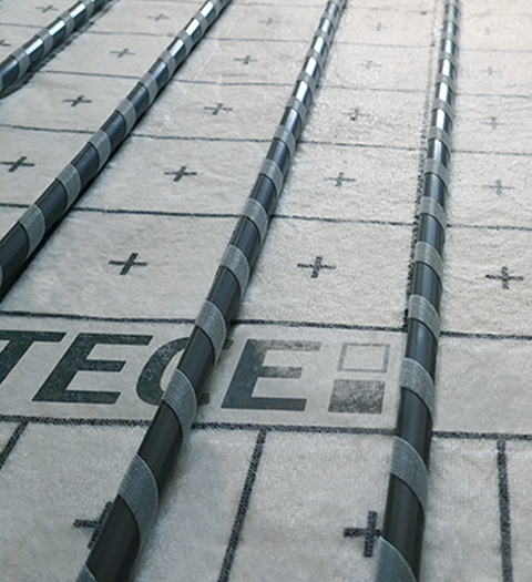 TECEfloor Klett podlahové vytápení na suchý zip