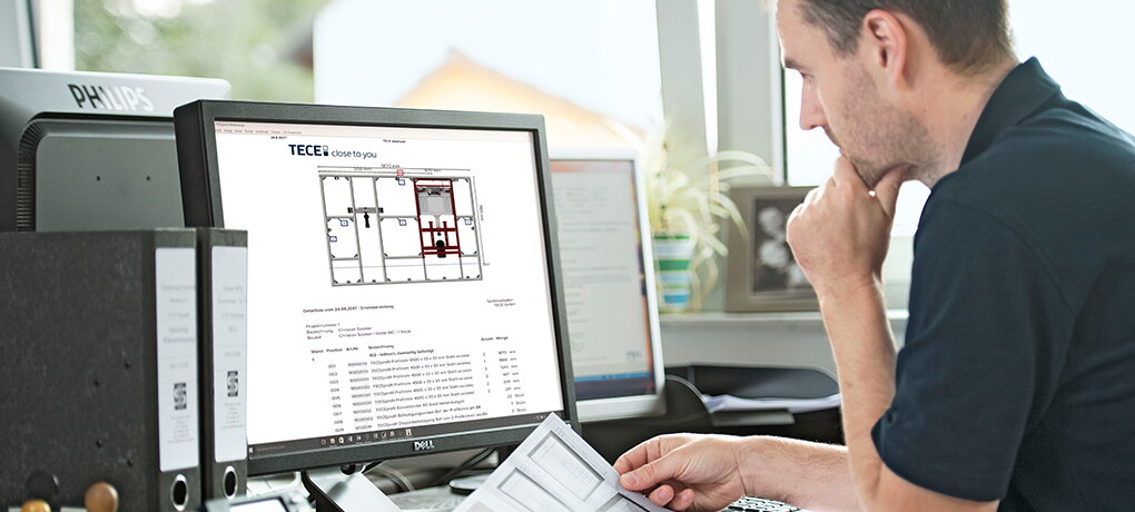 Installationswände planen mit TECEsmartwall