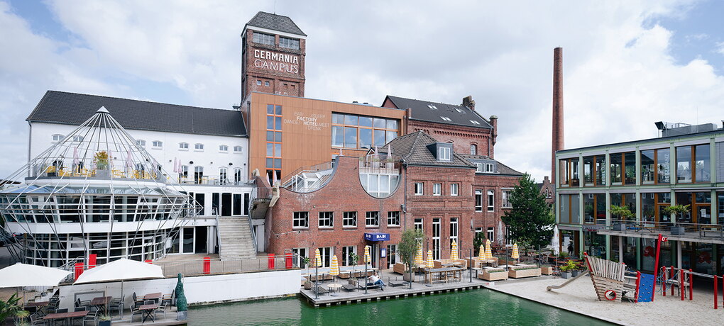 Einst Brauerei-Gelände, heute ein modernes Lifestyle-Viertel: der Germania Campus in Münster. Dort sind 122 Mikroapartments entstanden. Foto: Frank Peterschröder
