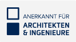 Annerkannt für Architekten und Ingenieure