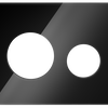 TECEloop panel frontal cristal negro