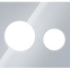 TECEloop pārsegums tualetes skalošanas plāksnei, sudrabaini pelēks stikls