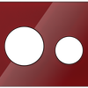 „TECEloop“ viršutinė dalis iš rubino raudonos spalvos stiklo
