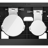 „TECEloop“ balti mygtukai (taip pat galima rinktis versiją su antibakterine danga)
