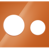 TECEloop skleněná krycí deska oranžová